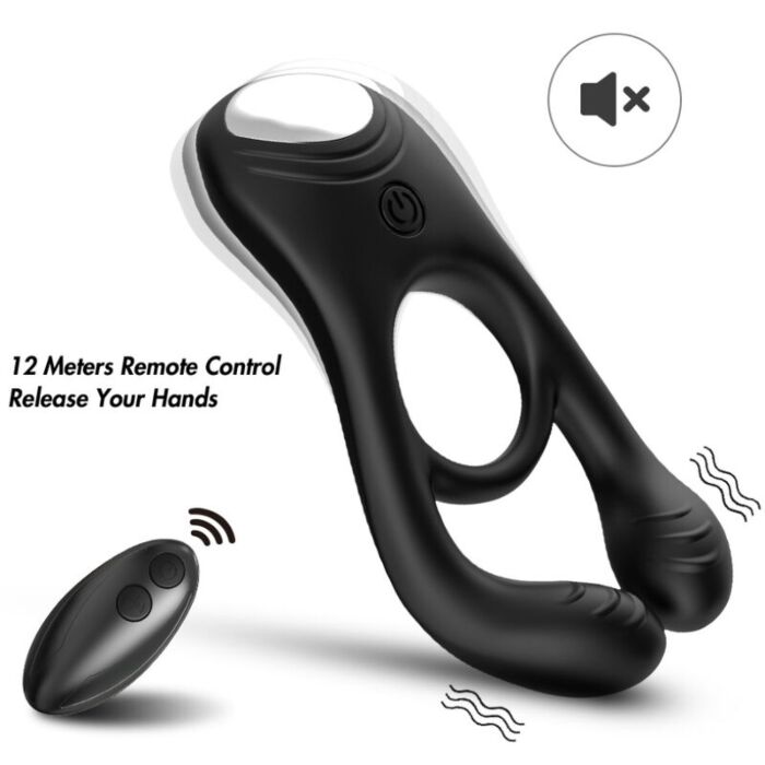 ARMONY - VEYRON DOUBLE VIBRATOR RING TOY FOR COUPLES REMOTE CONTROL BLACK ARMONY - VEYRON DOUBLE VIBRATOR RING TOY FOR COUPLES REMOTE CONTROL BLACK