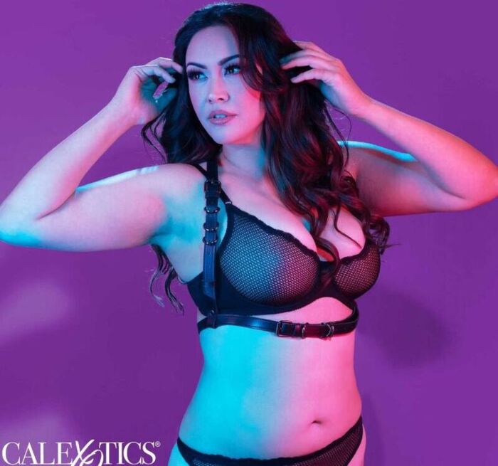 Halter Harness CalExotics Euphoria Plus Size Black