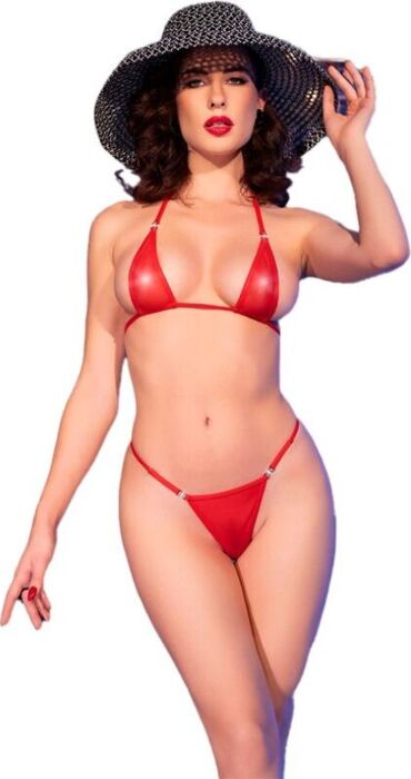 Micro Bikini Chilirose CR 4840 Red S/M - Alluring Style Micro Bikini Chilirose CR 4840 Red S/M - Alluring Style
