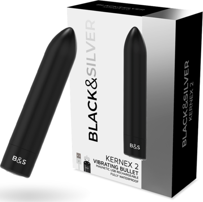 Black&silver vibrating bullet kernex