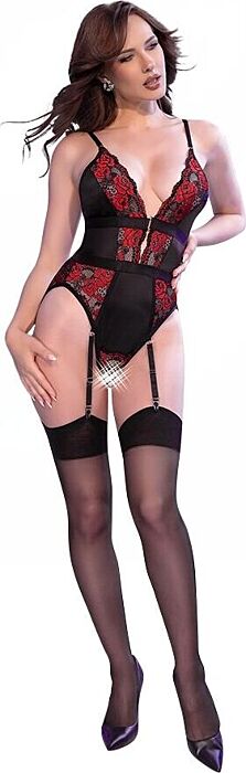 Body Chilirose CR 4863 Lace Red Floral Sensation Body Chilirose CR 4863 Lace Red Floral Sensation
