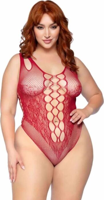 Body Leg Avenue 81641X Seamless Burgundy 1X/2X