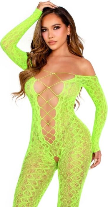 Bodystocking Leg Avenue Exotic Green Snake Design Bodystocking Leg Avenue Exotic Green Snake Design