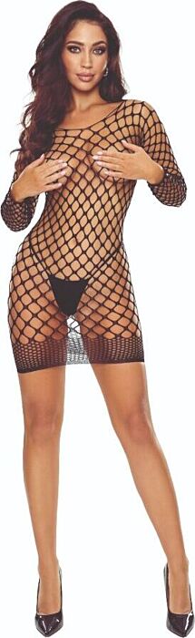 Bodystocking Passion BS108 Black | Elegant Sensuality