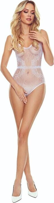Bodystocking Passion BS115 White | Elegant Sensuality Bodystocking Passion BS115 White | Elegant Sensuality