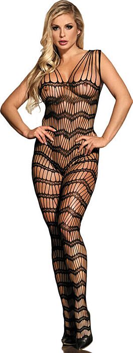 Crotchless Bodystocking Sublime Black Luxury Crotchless Bodystocking Sublime Black Luxury