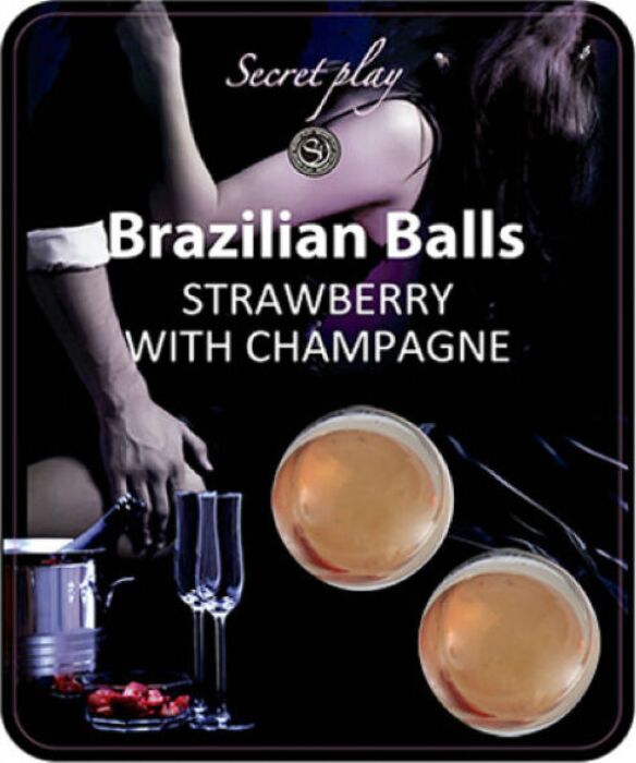 Brazilian Balls Set SECRETPLAY with Strawberry Champagne Aroma
