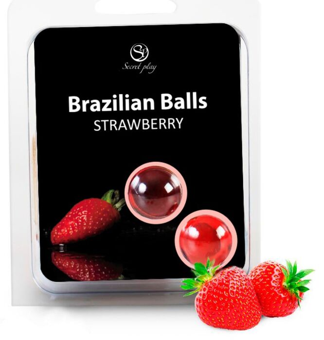 2 Brazilian Balls Secretplay with Strawberry Flavour