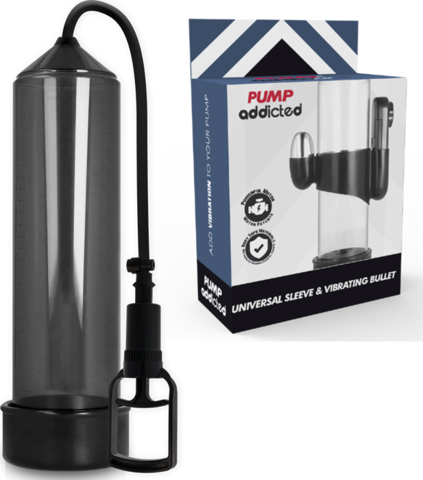 Vibrator Pump Addicted RX7 Black with Vibe Vibrator Pump Addicted RX7 Black with Vibe