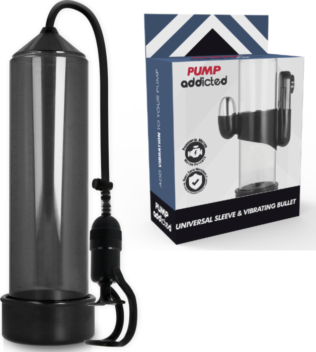 Erection Pump Pump Addicted RX5 Black Vibrator Erection Pump Pump Addicted RX5 Black Vibrator