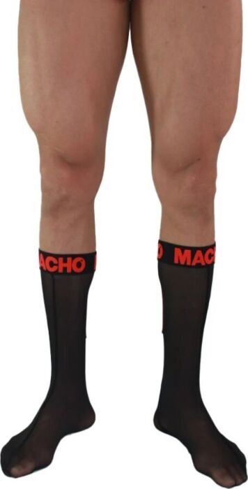 Macho Underwear Socks Black/Red Unique Fit Macho Underwear Socks Black/Red Unique Fit