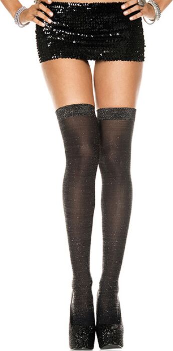 Opaque Thigh-Highs with Garter by Music Legs Opaque Thigh-Highs with Garter by Music Legs