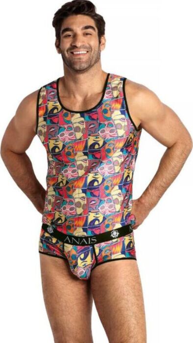 Menswear ANAIS MEN Comics Top S | Stylish Comfort Menswear ANAIS MEN Comics Top S | Stylish Comfort