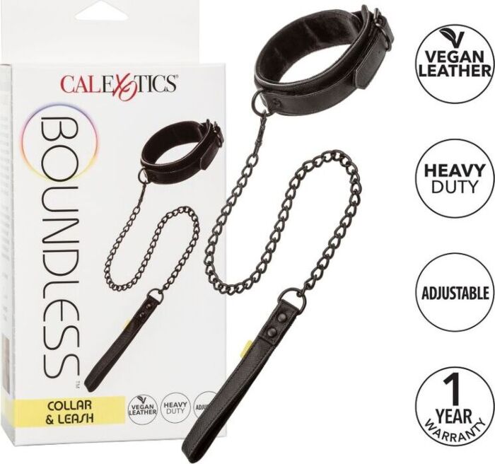 BDSM Collar CalExotics Boundless with Leash