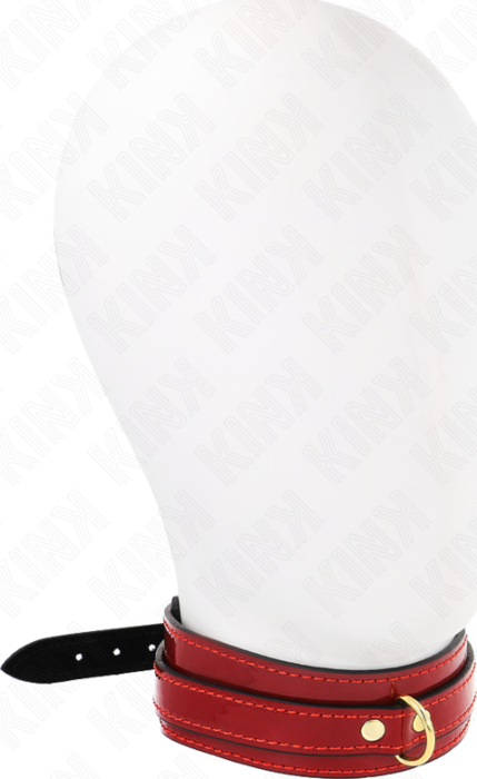 KINK Adjustable Collar Red Wine Gold Details