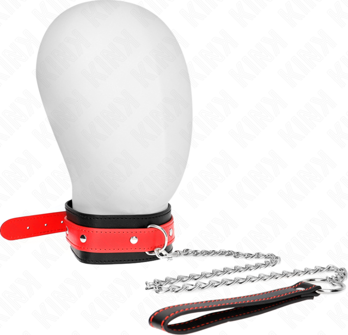 BDSM Collar KINK Red Adjustable 65cm Luxury BDSM Collar KINK Red Adjustable 65cm Luxury