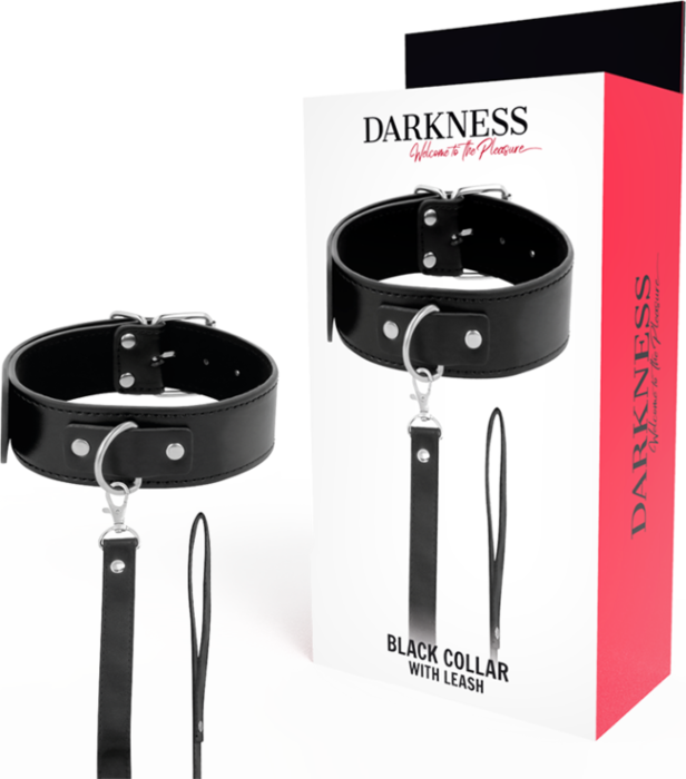Posture Collar DARKNESS with Chain Leash