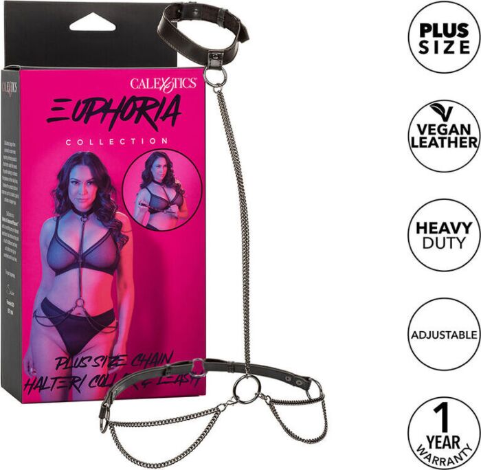 BDSM Collar Calexotics Euphoria Plus Size Chain
