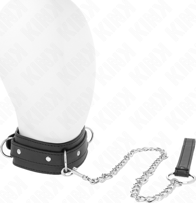 BDSM Collar KINK Adjustable 3 Rings 65cm