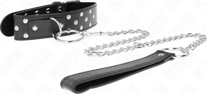 BDSM Collar KINK Adjustable with Leash