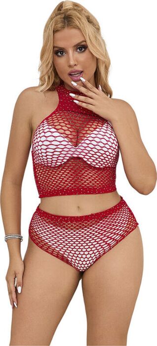 Lingerie Set SUBBLIME 952402 Red Sparkle