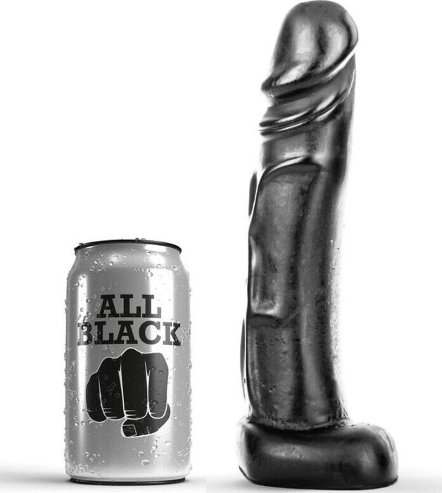 ALL BLACK Realistic Dildo 22 cm ALL BLACK Realistic Dildo 22 cm