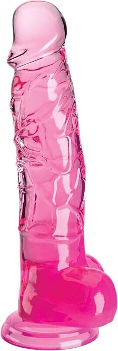 Realistic Vibrator King Cock 16.5cm Clear Pleasure