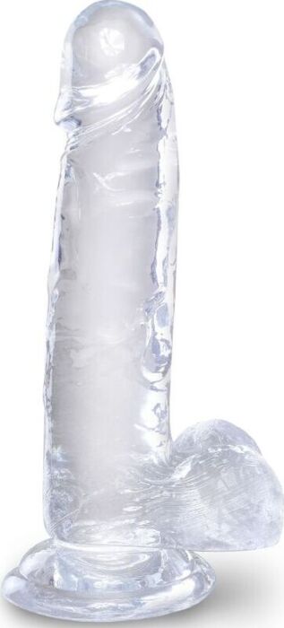 KING COCK Clear Realistic Dildo 15.2cm
