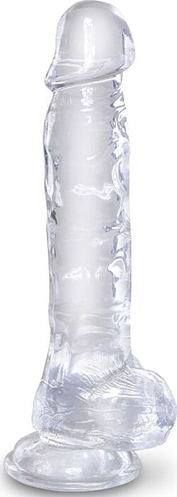 KING COCK Clear Realistic Dildo 16.5 cm