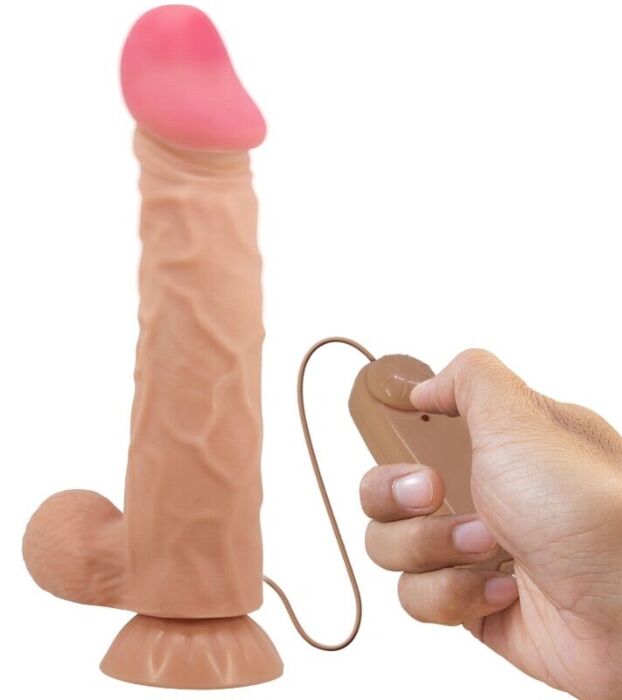 Realistic Dildo with Sliding Skin and Remote Pretty Love Sliding Skin
