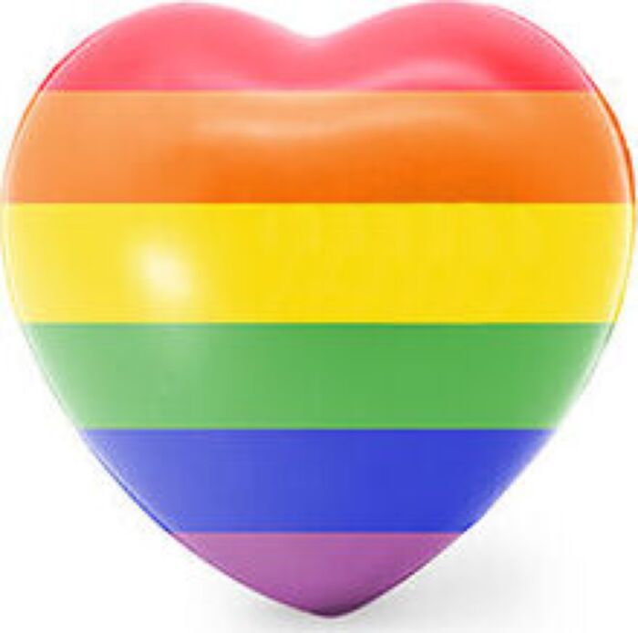 Stress Relief Heart PRIDE Rainbow Design