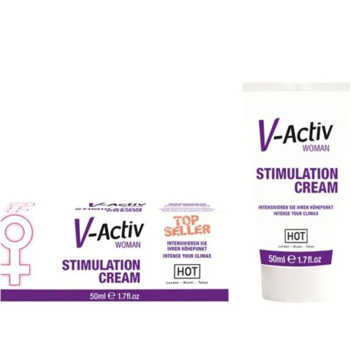 Stimulating Cream HOT V-ACTIV 50ML with Essential Oils