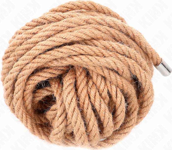 KINK Hemp Rope 10m with Metal Head - Ultimate Bondage
