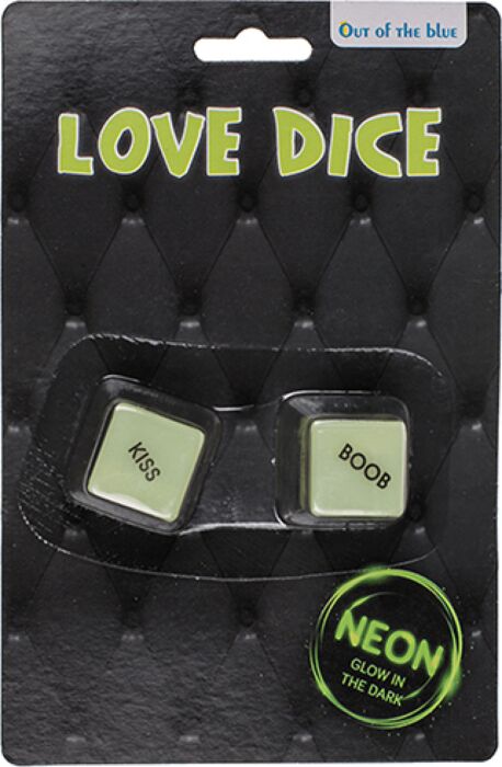 Out Of The Blue Love Dice Glow-in-the-dark