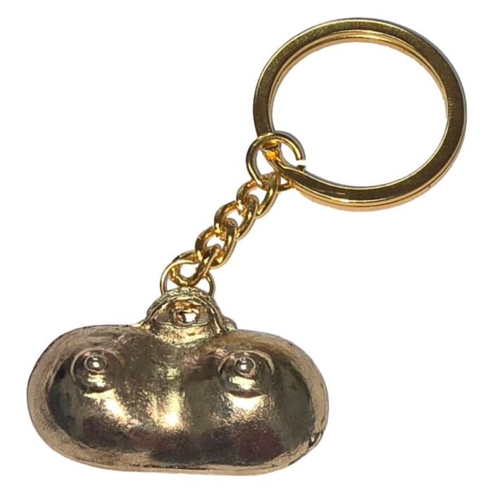 Keychain Diablo Picante Gold Metal with Breast Design