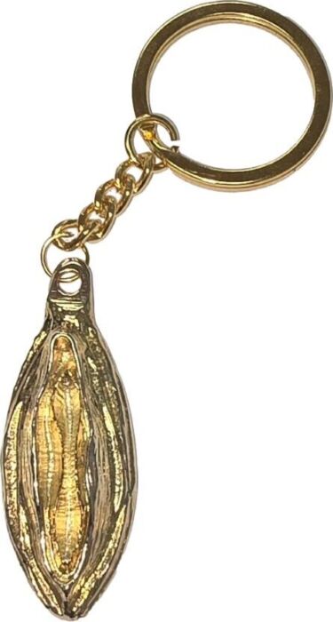 Keyring Metal Lips Gold by Diablo Picante Keyring Metal Lips Gold by Diablo Picante