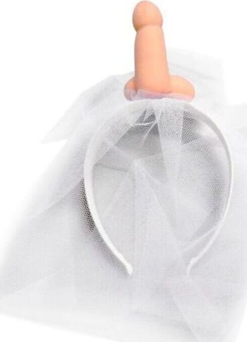 Bridal Veil Headband DIABLO PICANTE with Penis