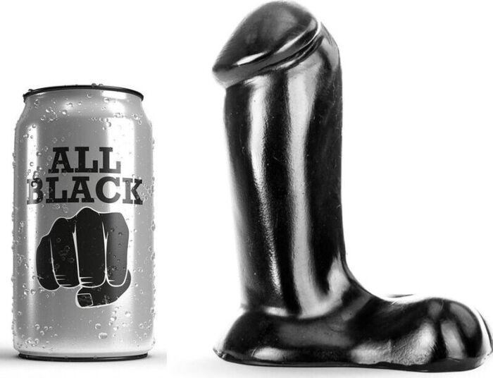 All Black Dildo 14cm – Comfortable Size for Beginners
