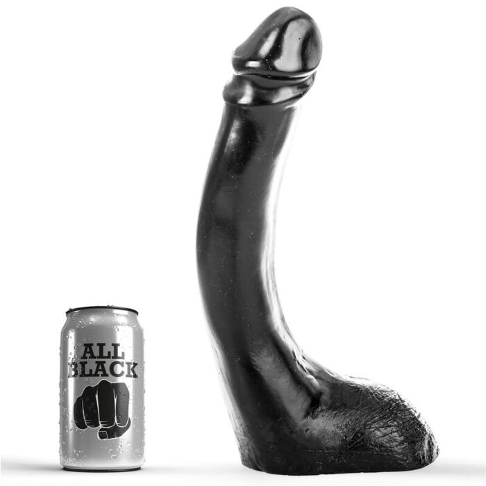 Dildo All Black 29cm with Realistic Shape