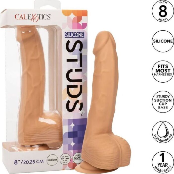 Dildo Calexotics Silicone Studs 20.32cm Skin