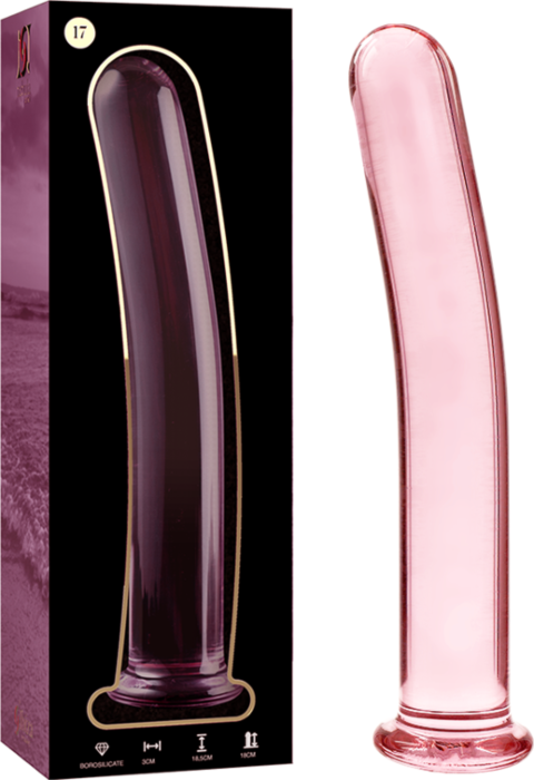 Pink Nebula Crystal Glass Dildo 18.5x3 cm Pink Nebula Crystal Glass Dildo 18.5x3 cm