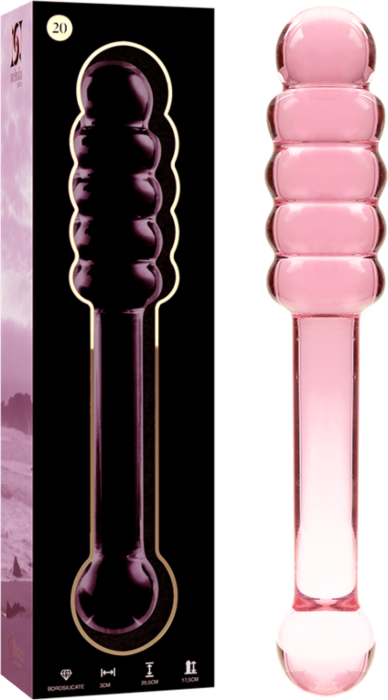 Pink Nebula 20 Glass Dildo Pink Nebula 20 Glass Dildo