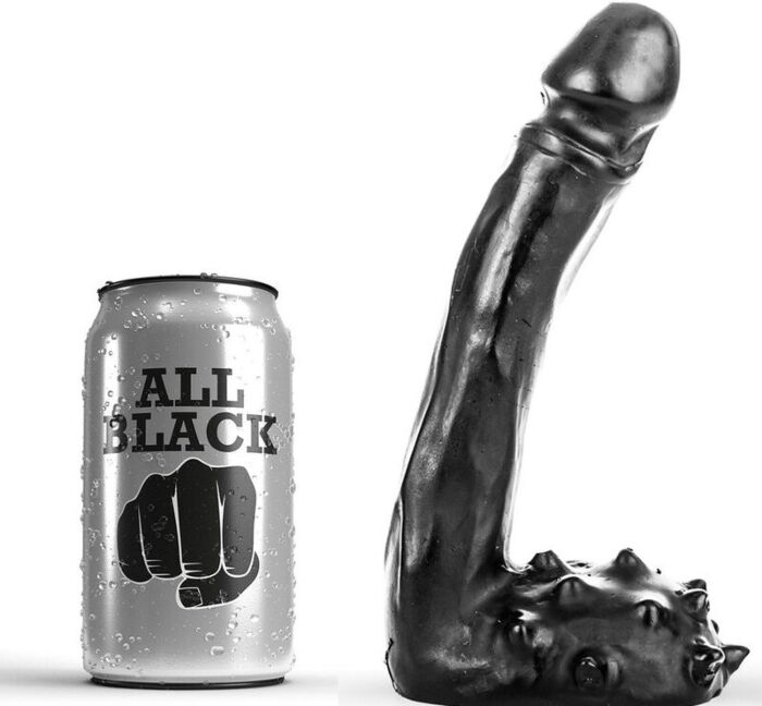ALL BLACK Realistic G-Spot Dildo 19cm