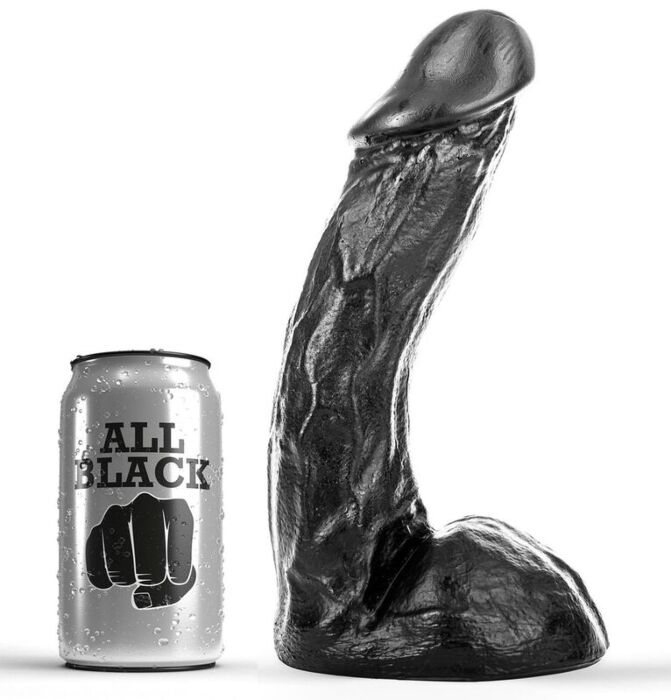 ALL BLACK Dong 23cm Dildo