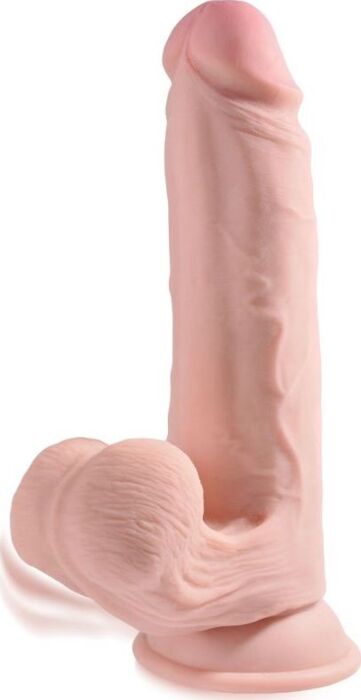 Realistic Dildo King Cock Plus 20.3cm Swinging Balls