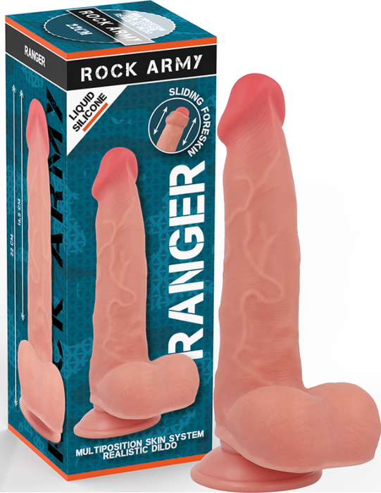 Realistic Dildo Rock Army Ranger Dual Density