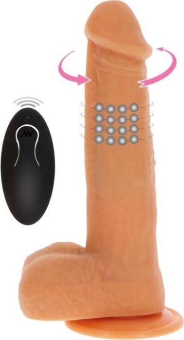Vibrator Get Real Dildo Natural with Rotating Balls