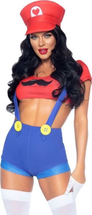 Sexy Costume Leg Avenue Mario Bros Red/Blue