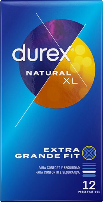 XL Natural Condoms Durex 12 pcs.