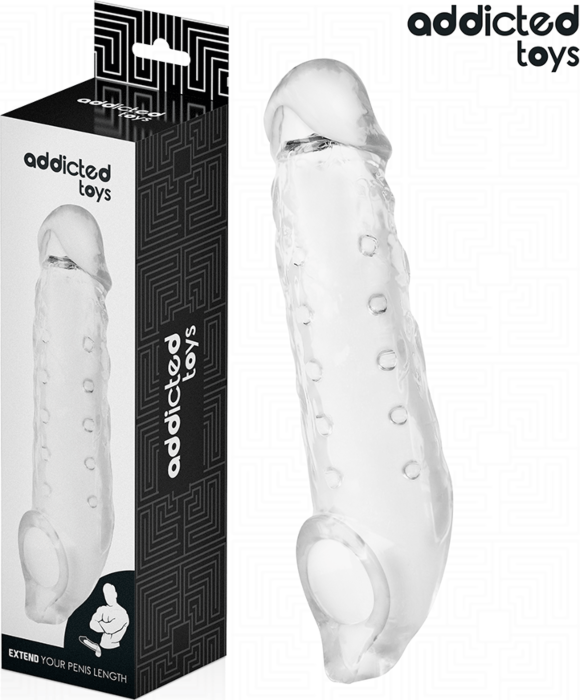 Penis Sleeve Addicted Toys M Transparent Penis Sleeve Addicted Toys M Transparent